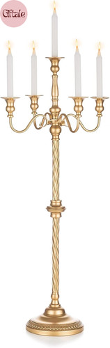 Gold arm floor - floor, candelabra