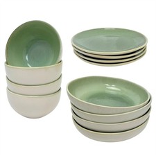 Piece green stoneware - 12,