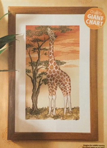 Cross stitch chart giraffe - cross,