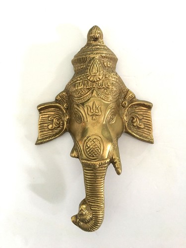 Brass ganesha elephant head - elephant,