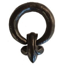 Black antique cast iron ring - antique,