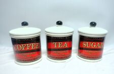 Rayware coffee tea sugar jars