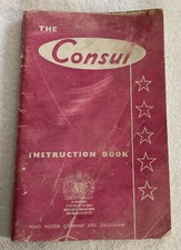 FORD CONSUL USERS INSTRUCTION