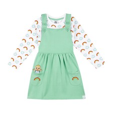 CoComelon Girls Pinafore Dress, Ages 9 Months to 5 Years