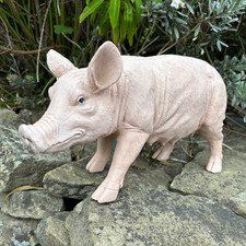 Rasher the Pig – Large Resin Farm Animal Garden Ornament (43cm)