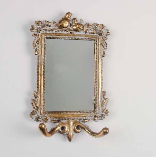 Aged gold wall mirror - wall, w/