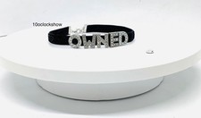 Bdsm black ankle collar custom slave sissy Swingers sub cam girl bondage kit uk