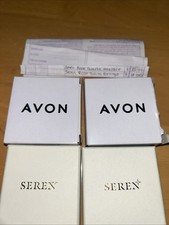 Ladies AVON SEREN Rose Quartz Necklace & Earrings Set BNWOT