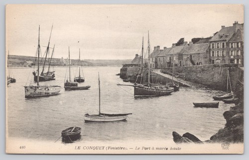 Conquet france postcard - le,