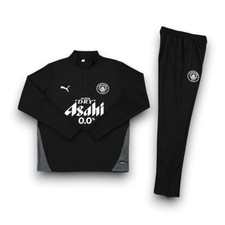 Manchester City Black 25/26 Puma Adult Half-Zip Training Tracksuit – Sizes S-XXL