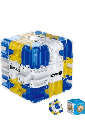 Maze cube puzzle large - 3d,