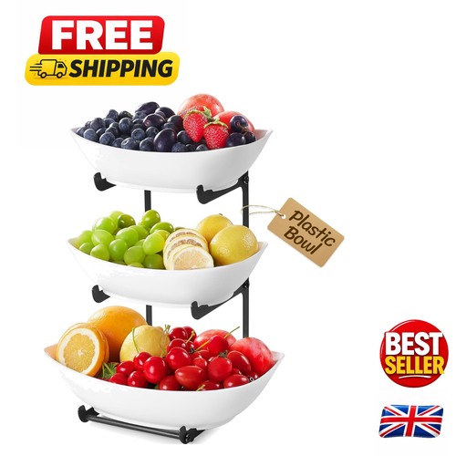 Contemporary tier fruit bowl - 3-tier,