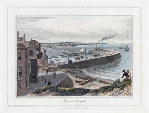 1823 original antique aquatint - original,
