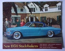 STUDEBAKER RANGE orig 1954 USA Mkt Large Format Brochure - Commander Champion