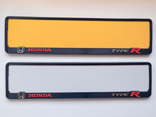 HONDA TYPE R number plate holder frame. 2x3D Sleek, Durable & Easy to fit