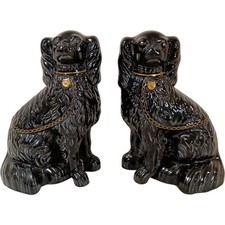 Pair of Black Ceramic