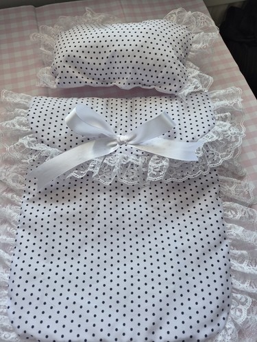 Hand made navy spot - made,
