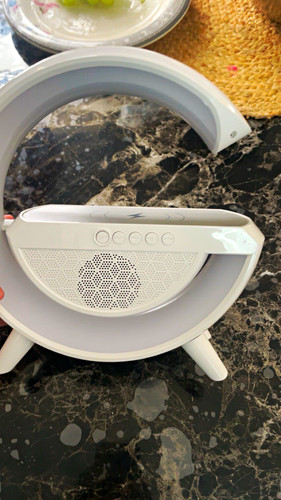 White circular portable - white,