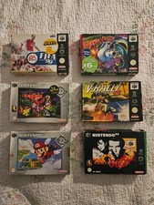 6 Boxed N64 Games Mario Golden