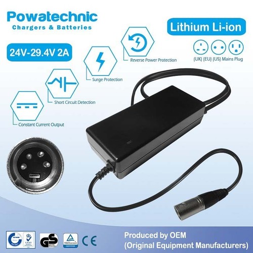 Xlr pin charger for - 29.4v,