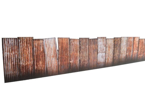 9ft corrugated iron fencing - iron,