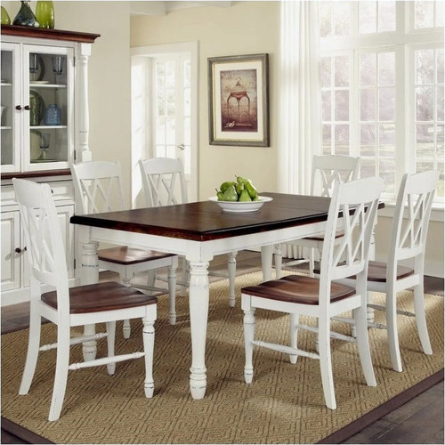 Piece dining set white - 7,