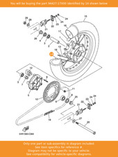 YAMAHA Rim, 94427-17X00 OEM
