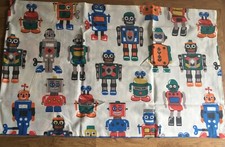 Vintage Toy Robots & Spots Cath Kidston 1 Reversible Housewife Pillowcase New