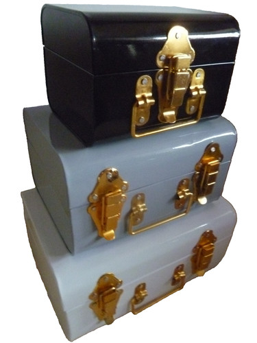 Mini metal storage trunks - metal,