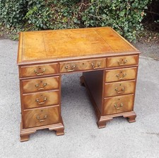 ANTIQUE MAHOGANY PEDESTAL DESK