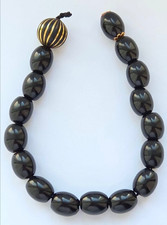 Vintage Black Bakelite Beads