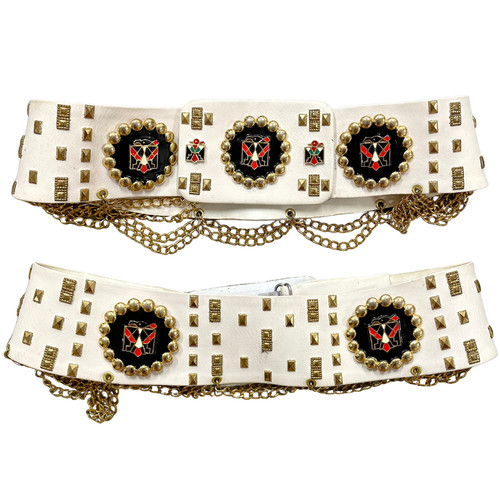 Elvis style eagle studded - eagle, belt