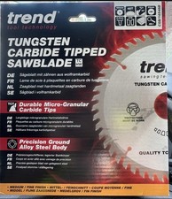 Trend Tungsten Carbide Circular Saw Blade 165mm Diameter 20mm Bore 48 Teeth