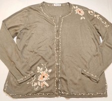 Damart Green Ladies Cardigan