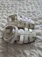 Girls White Sandals TU Sainsburys Size 11