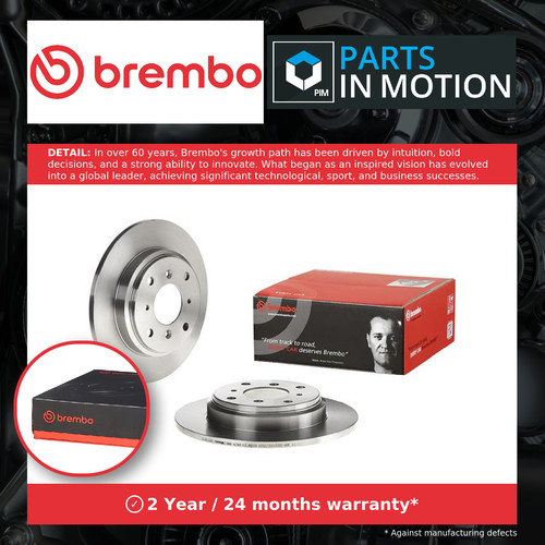 Brake discs pair solid fits - brake,
