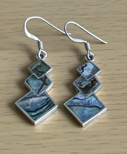 Vintage 925 silver abalone - vintage,
