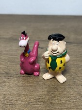 THE FLINTSTONES Fred & Dino ARTOYS Vintage Figures Hanna Barbera 90s