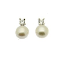 Pearl Earrings with Faux