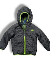 The North Face Reversible Jacket Toddler 3T Black Camo Hooded Coat Boys Girls