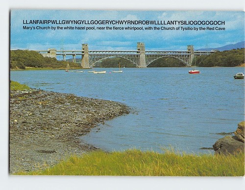 Postcard the britannia railway - the,