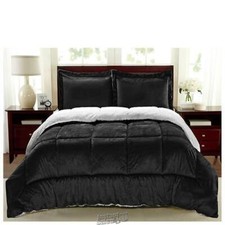 Sherpa Faux Suede Comforter