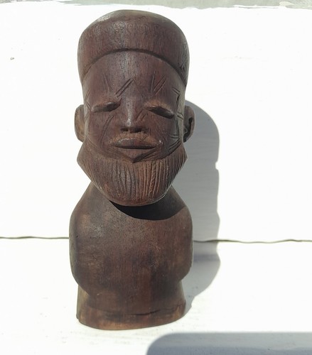 Hand crafted carved african - crafted,