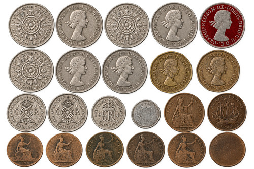 British pre decimal coin - british,