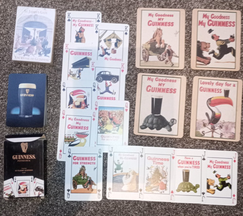 Guinness playing cards - playing, st