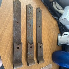 3 Metal Vintage Hinges Straps Barn Door Farm Gate #O