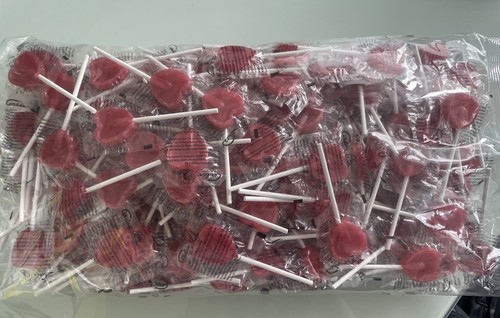 Cherry heart lollipops 2g - heart,