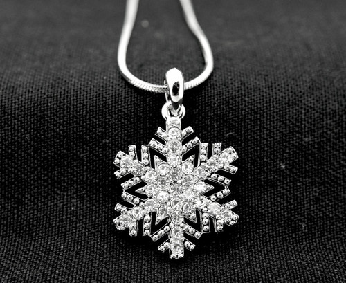 Snowflake pendant crystal - snowflake,