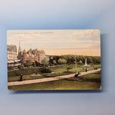 Bournemouth Postcard 1907 Dorset Edwardian Public gardens & Fountain