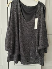 Black sparkling cold shoulder